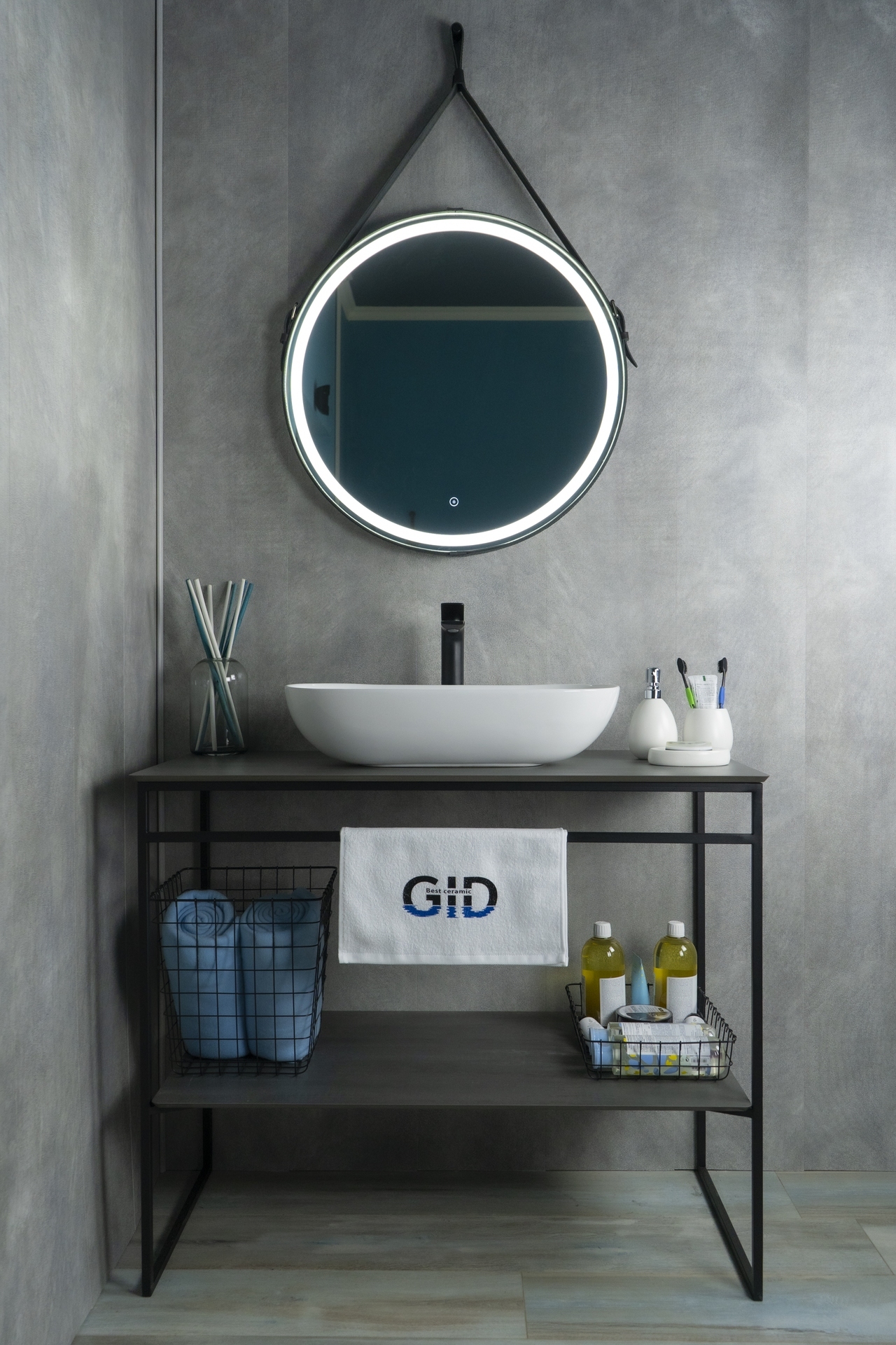 Раковина Gid N9234 51133 накладная белая 56x39x12.5