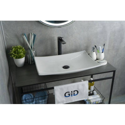 Раковина Gid N9177 51170 накладная белая 60x39x11.5
