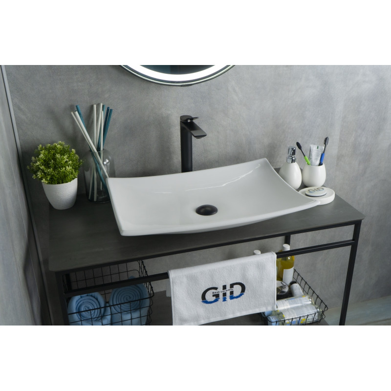 Раковина Gid N9177 51170 накладная белая 60x39x11.5