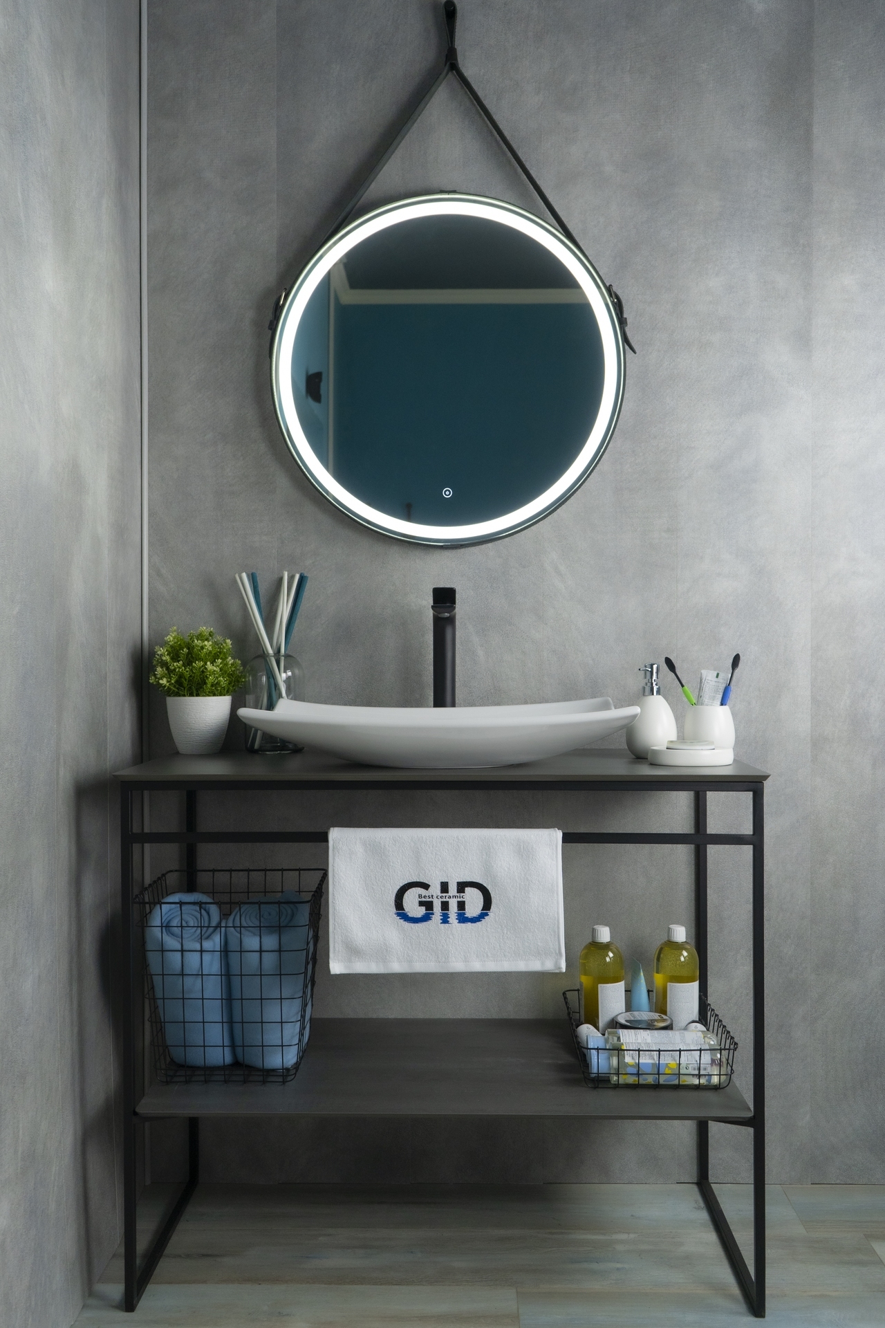 Раковина Gid N9177 51170 накладная белая 60x39x11.5