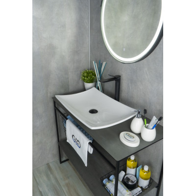 Раковина Gid N9177 51170 накладная белая 60x39x11.5