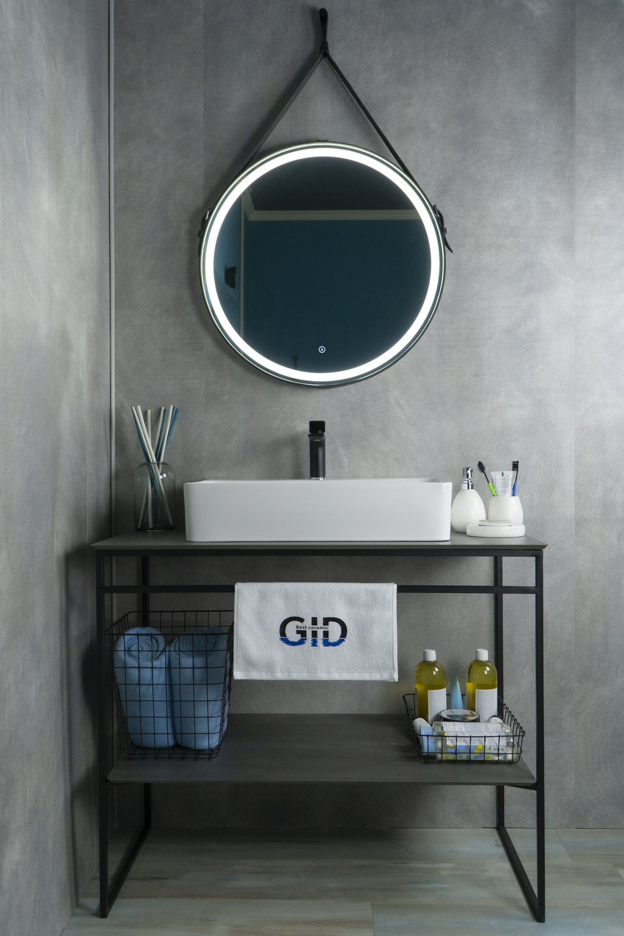 Раковина Gid N9256 51172 накладная белая 60x42x14
