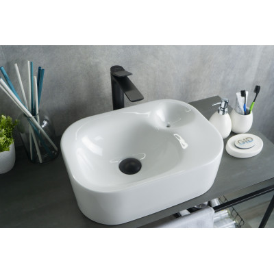 Раковина Gid N9266 51173 накладная белая 47x34x15