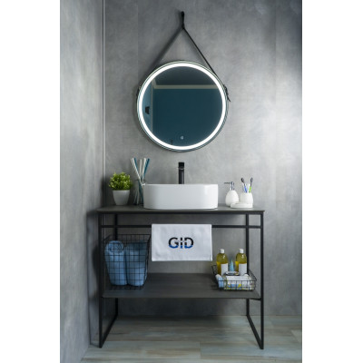 Раковина Gid N9266 51173 накладная белая 47x34x15