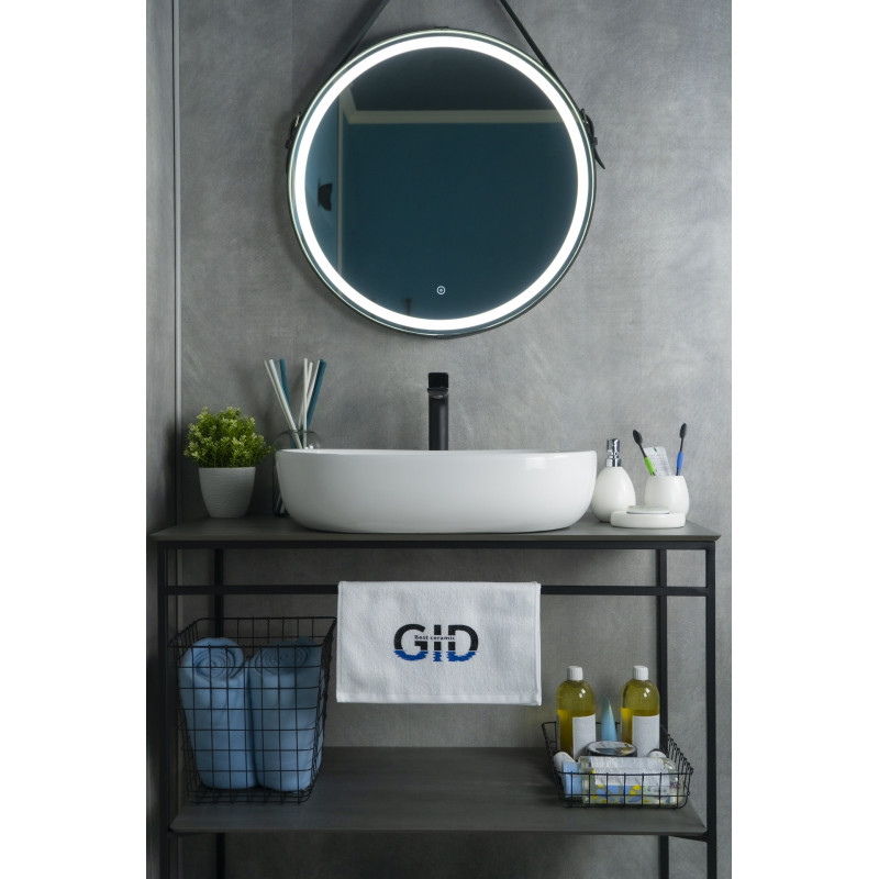 Раковина Gid N9026a 51112 накладная белая 60x40x15