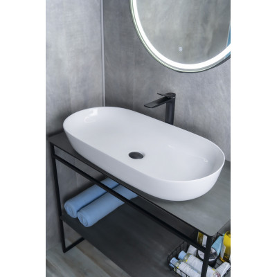 Раковина Gid N9348 51200 накладная белая 81x41x14