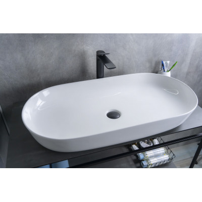 Раковина Gid N9348 51200 накладная белая 81x41x14