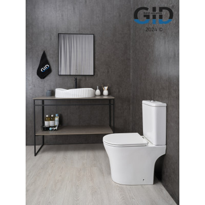 Раковина Gid 888s 51223 накладная белая 60x38.5x13.5
