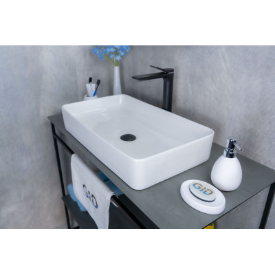 Раковина Gid N9396 51140 накладная белая 60x34x11