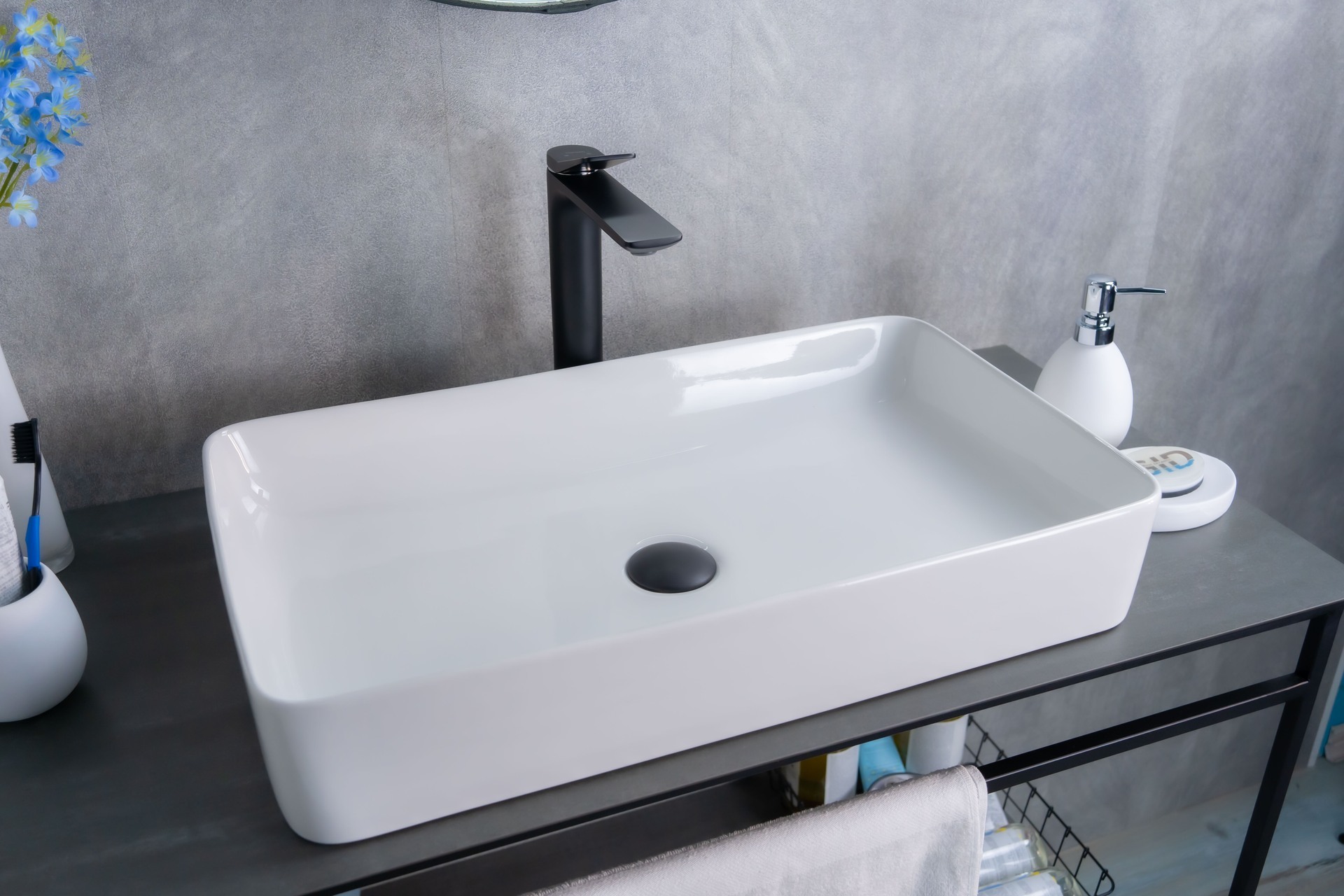 Раковина Gid N9396 51140 накладная белая 60x34x11