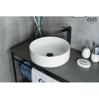 Раковина Gid N9424 51179 накладная белая 40x40x12