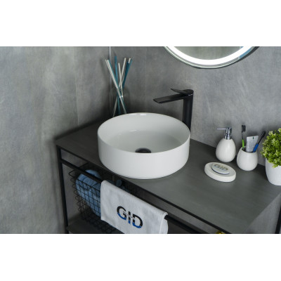 Раковина Gid N9424 51179 накладная белая 40x40x12