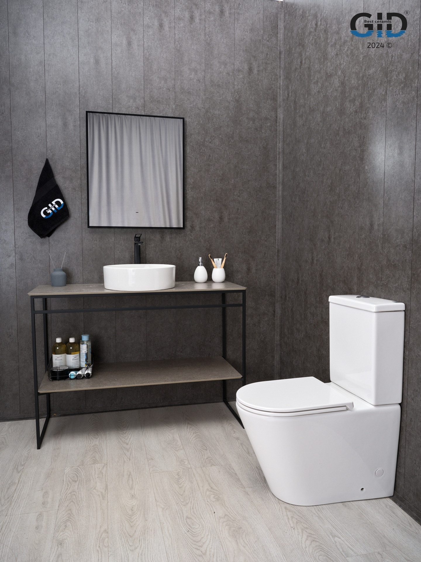 Раковина Gid N9423 51143 накладная белая 40x40x12