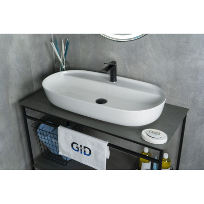 Раковина Gid N9347 51190 накладная белая 81x41x14