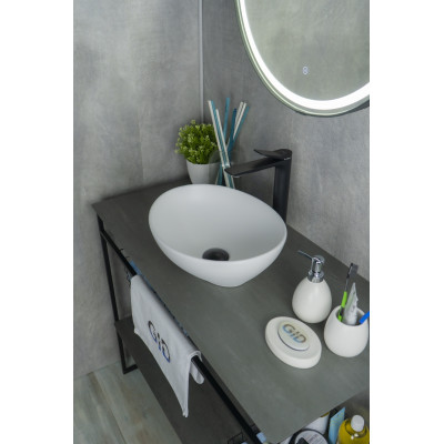 Раковина Gid N900 51164 накладная белый матовый 41x34x15
