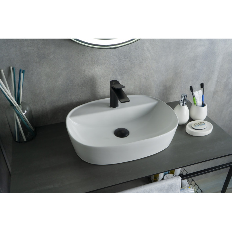 Раковина Gid N9045 51166 накладная белая 50x38x12