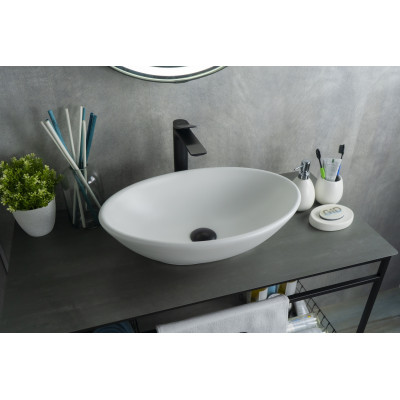 Раковина Gid Wm9021 51193 накладная белый матовый 52x32x14
