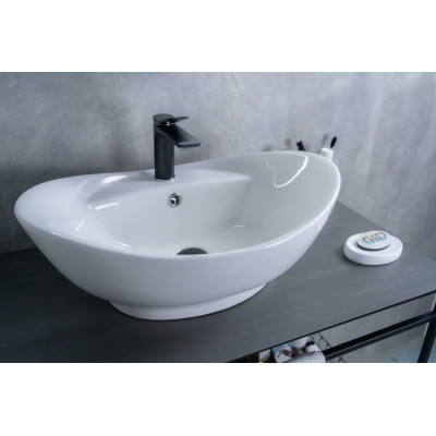 Раковина Gid N9018 51107 накладная белая 59x39x21