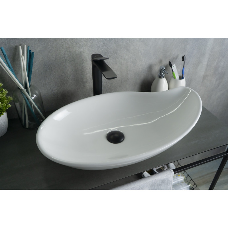 Раковина Gid N9052 51116 накладная белая 65x38x14