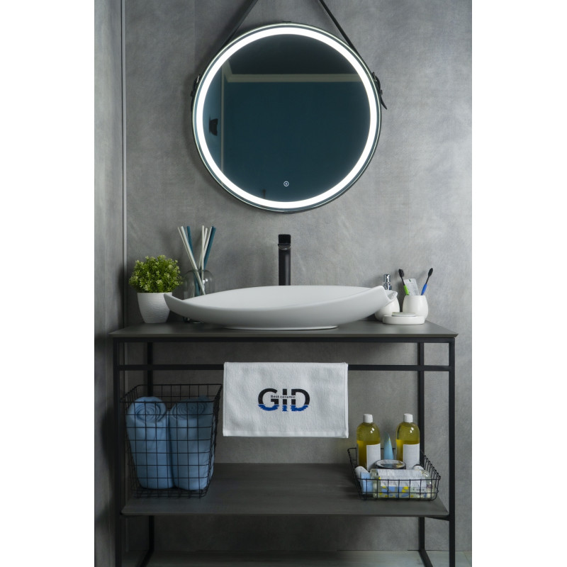 Раковина Gid N9178 51171 накладная белая 74x38x13