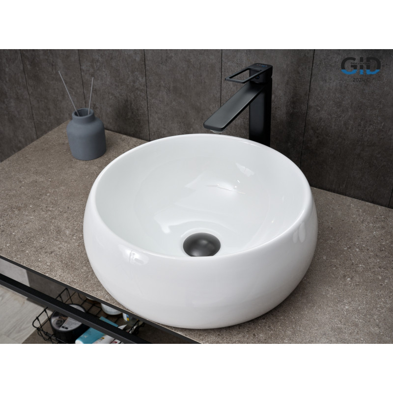 Раковина Gid N9140 51213 накладная белая 40x40x15.5