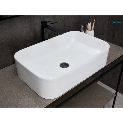 Раковина Gid N9599 51231 накладная белая 61x38x15