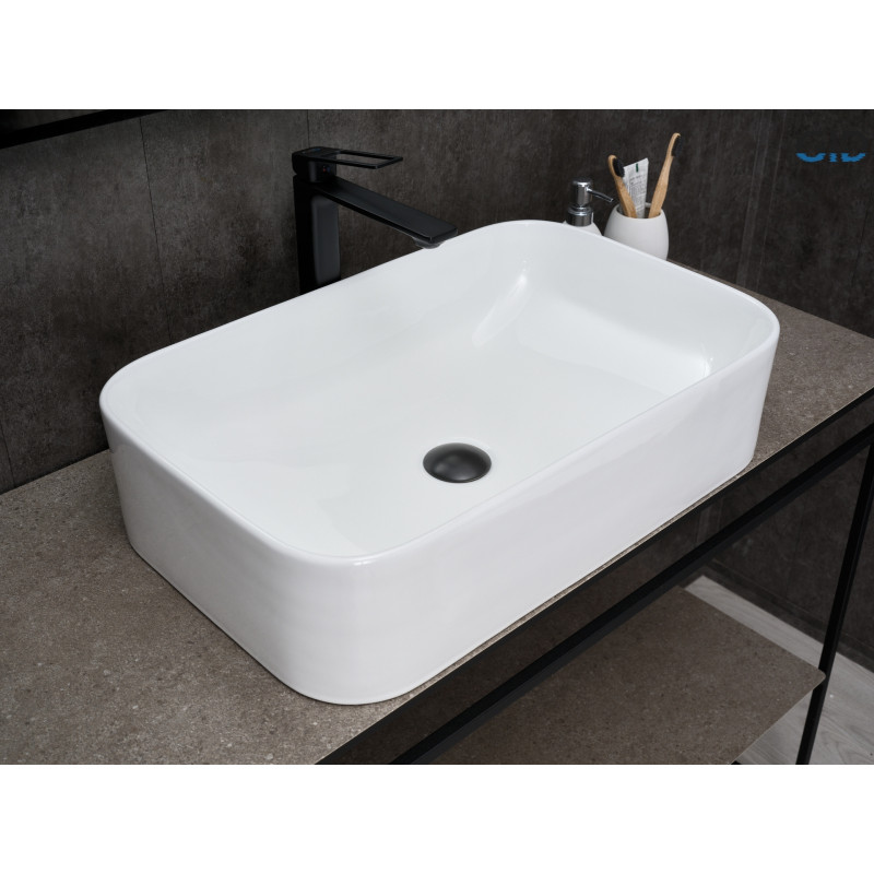Раковина Gid N9599 51231 накладная белая 61x38x15