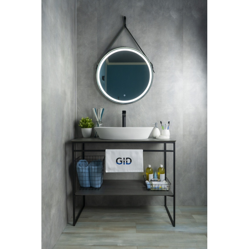 Раковина Gid N9397 51141 накладная белая 61x37x12