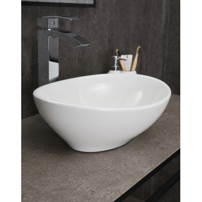 Раковина Gid N9138 51178 накладная белая 41x34x15