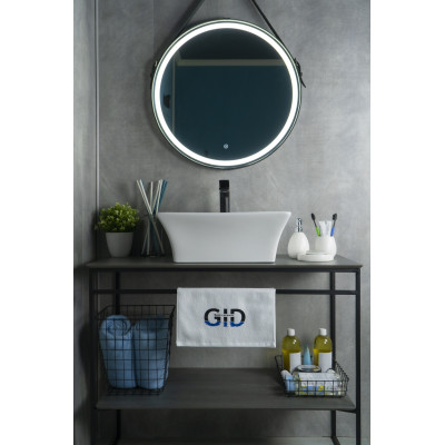 Раковина Gid N9108 51121 накладная белая 49x41x19