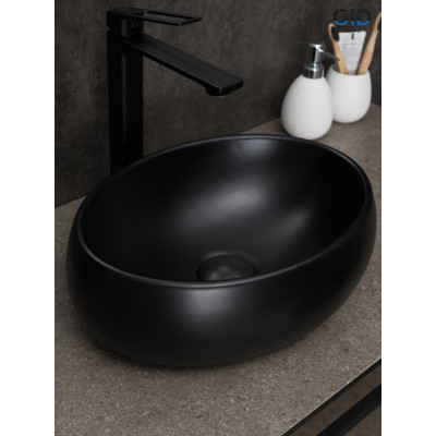 Раковина Gid Bm9030ds 53384 накладная черная матовая 40x30x13.5