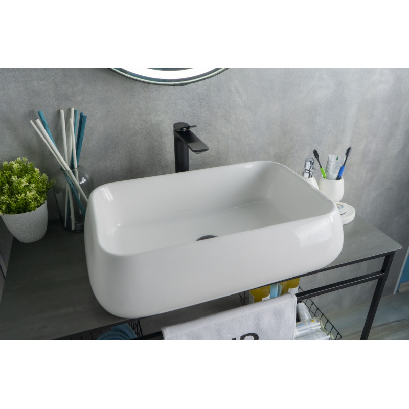 Раковина Gid N9239 51134 накладная белая 60x40x15