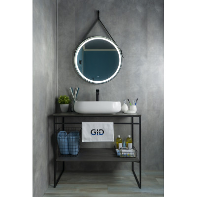 Раковина Gid N9243 51135 накладная белая 56x42x14