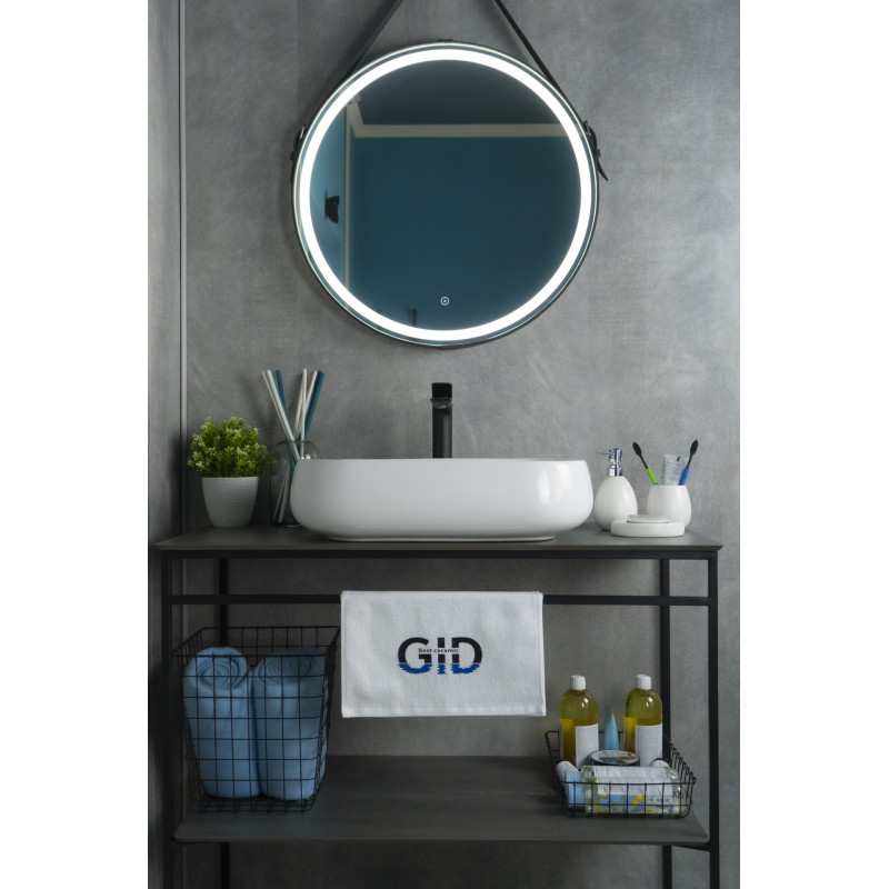 Раковина Gid N9243 51135 накладная белая 56x42x14