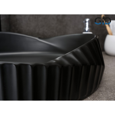 Раковина Gid Bm888 53358 накладная черная матовая 60x38.5x13.5