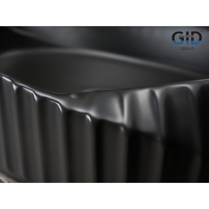 Раковина Gid Bm888 53358 накладная черная матовая 60x38.5x13.5