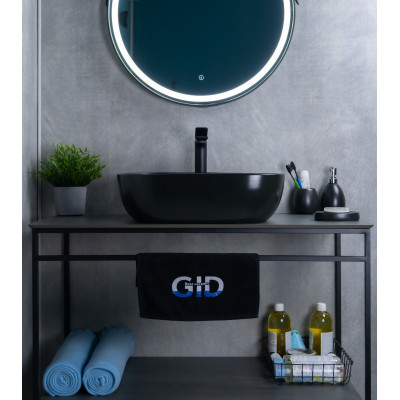 Раковина Gid Bm1302 53348 накладная черная матовая 50x40x14
