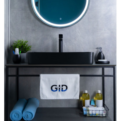 Раковина Gid Bm9396 53344 накладная черная матовая 60x34x11
