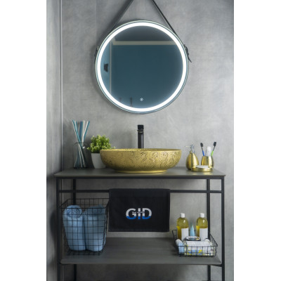 Раковина Gid Nc444 52233 накладная золотая 51x39x14.5