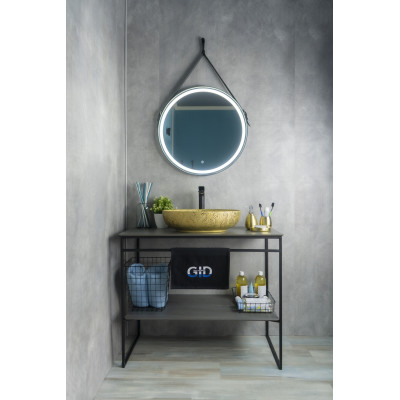 Раковина Gid Nc444 52233 накладная золотая 51x39x14.5