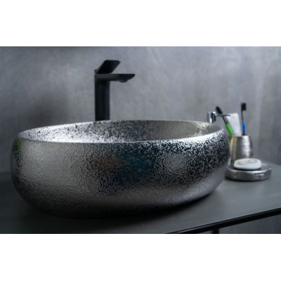Раковина Gid 9030s 52235 накладная хром 48x34x15
