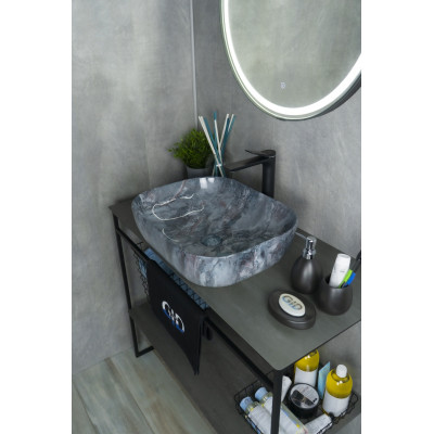 Раковина Gid K397G124 54401 накладная под камень глянцевая 50x40x14