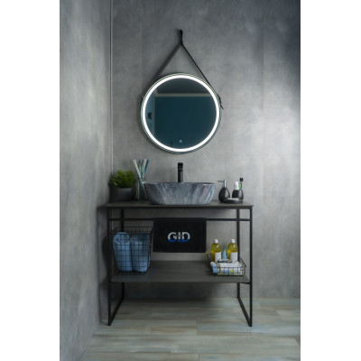 Раковина Gid K397G124 54401 накладная под камень глянцевая 50x40x14