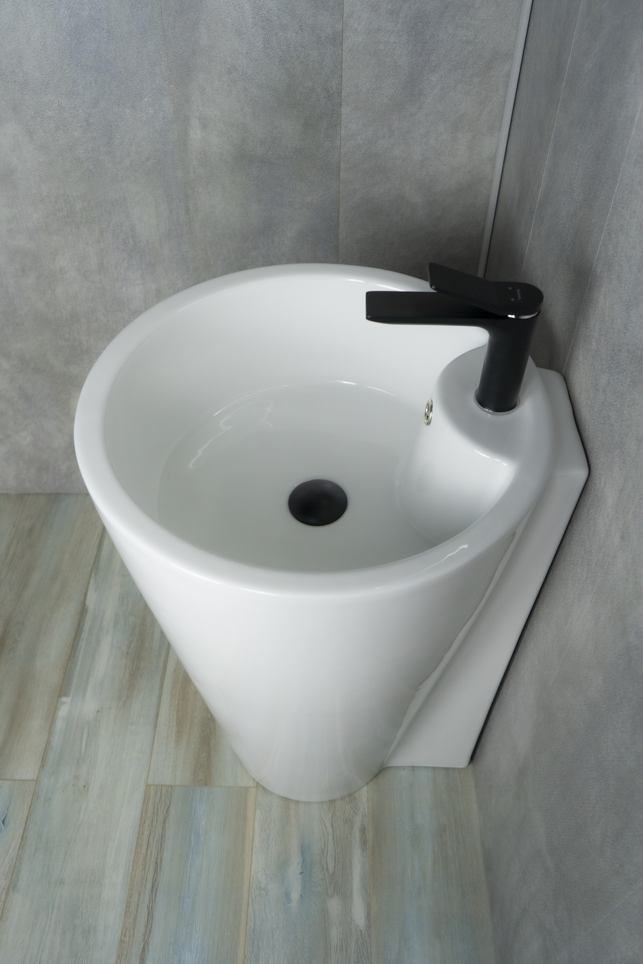 Раковина Gid Nb136 81105 накладная белая 50x53x80