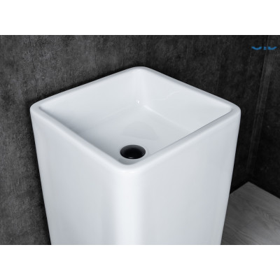 Раковина Gid Nb149 81119 накладная белая 41x41x85