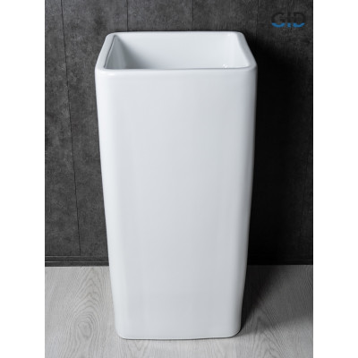 Раковина Gid Nb149 81119 накладная белая 41x41x85