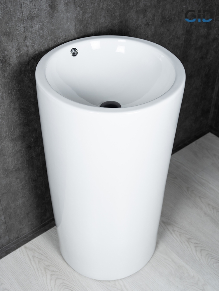 Раковина Gid Nb163 81107 накладная белая 46x46x85