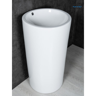 Раковина Gid Nb163 81107 накладная белая 46x46x85