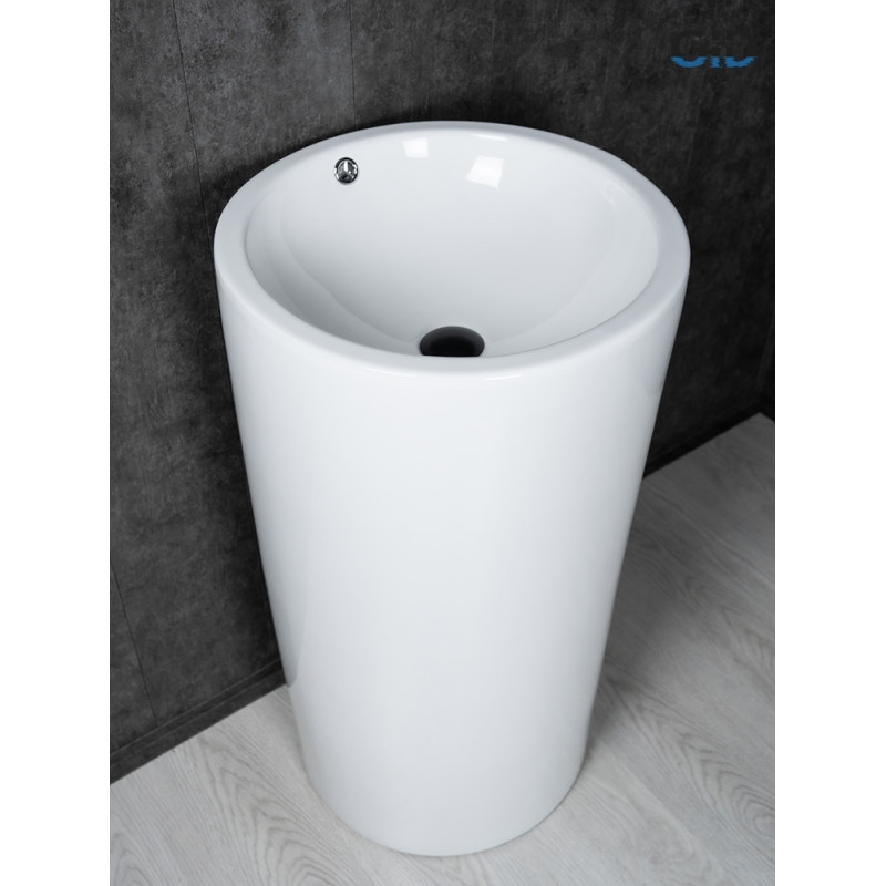 Раковина Gid Nb163 81107 накладная белая 46x46x85