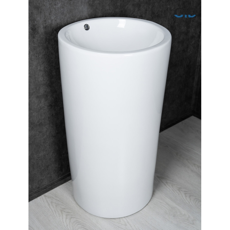 Раковина Gid Nb163 81107 накладная белая 46x46x85